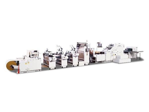 Máquina para fabricar bolsas de papel con fondo cuadrado, tipo rollo continuo, SBH290W+PAV02 (Molde)